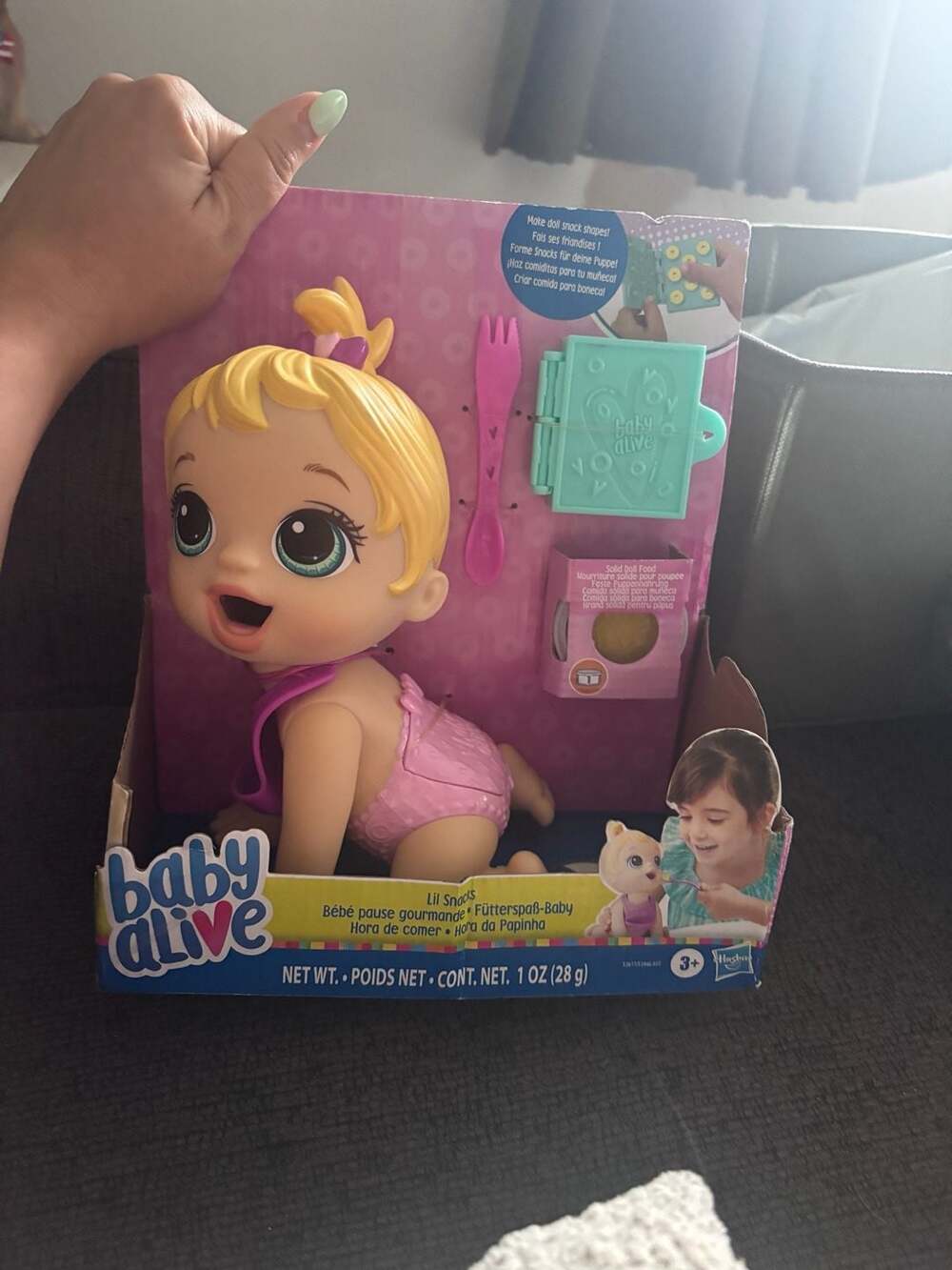 Baby Alive Lil Snacks Doll Blonde Hair